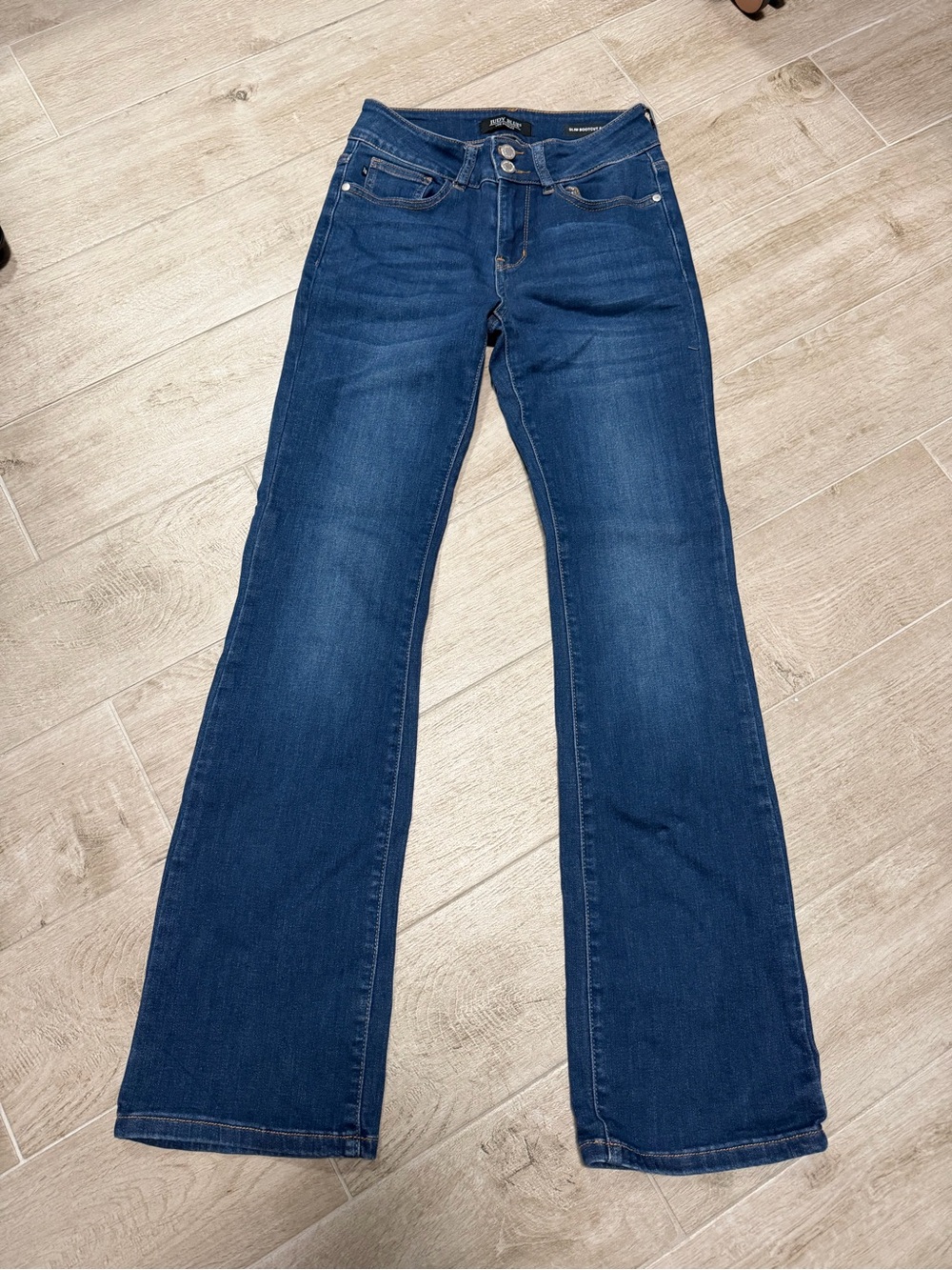 Judy Blue Dark Mid Wash slim bootcut jeans 1/25